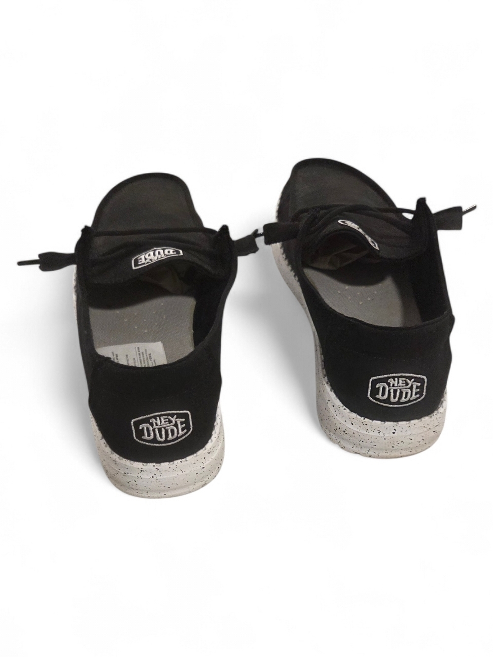 Hey Dude Black Canvas Slip-On Sneakers - Picture 2 of 4